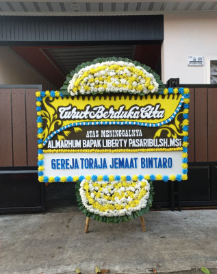 Papan Bunga Duka di Bone Bolango